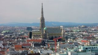Dcher der Wiener Innenstadt mit Stephansdom