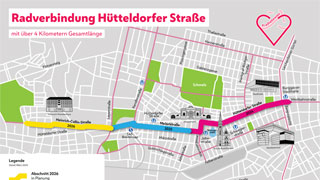 Plan Radwegbau Htteldorfer Strae