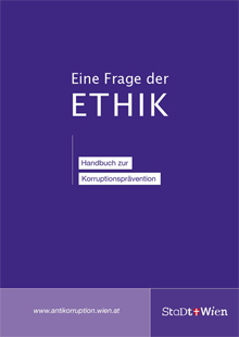 Titelseite der Broschre "Eine Frage der Ethik - Handbuch zur Korruptionsprvention"
